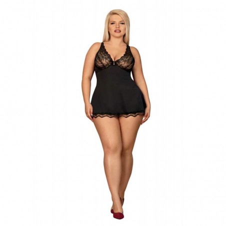 Luvae babydoll and thongs Black XXL - nss4023016