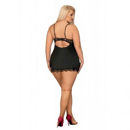 Luvae babydoll and thongs Black XXL - nss4023016