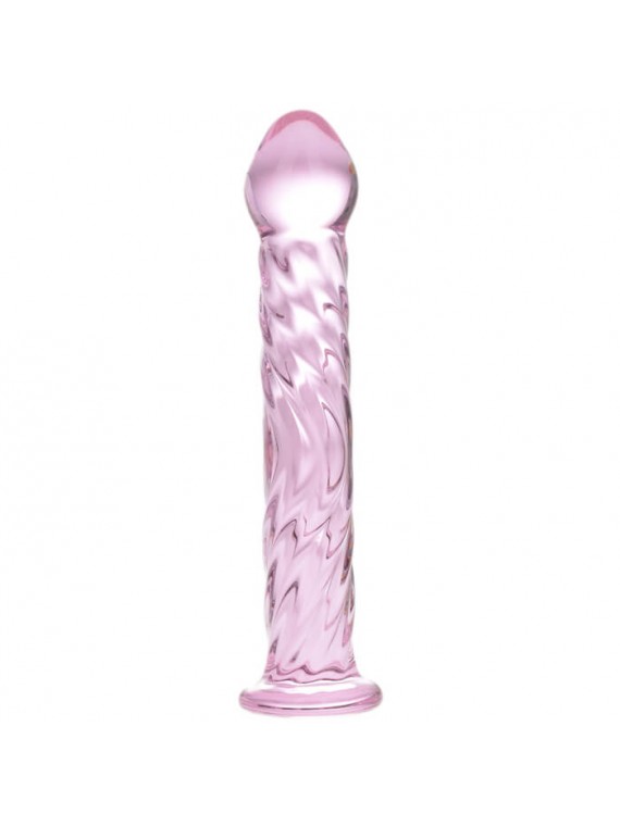 Glass Dildo Clear Pink - nss4035010