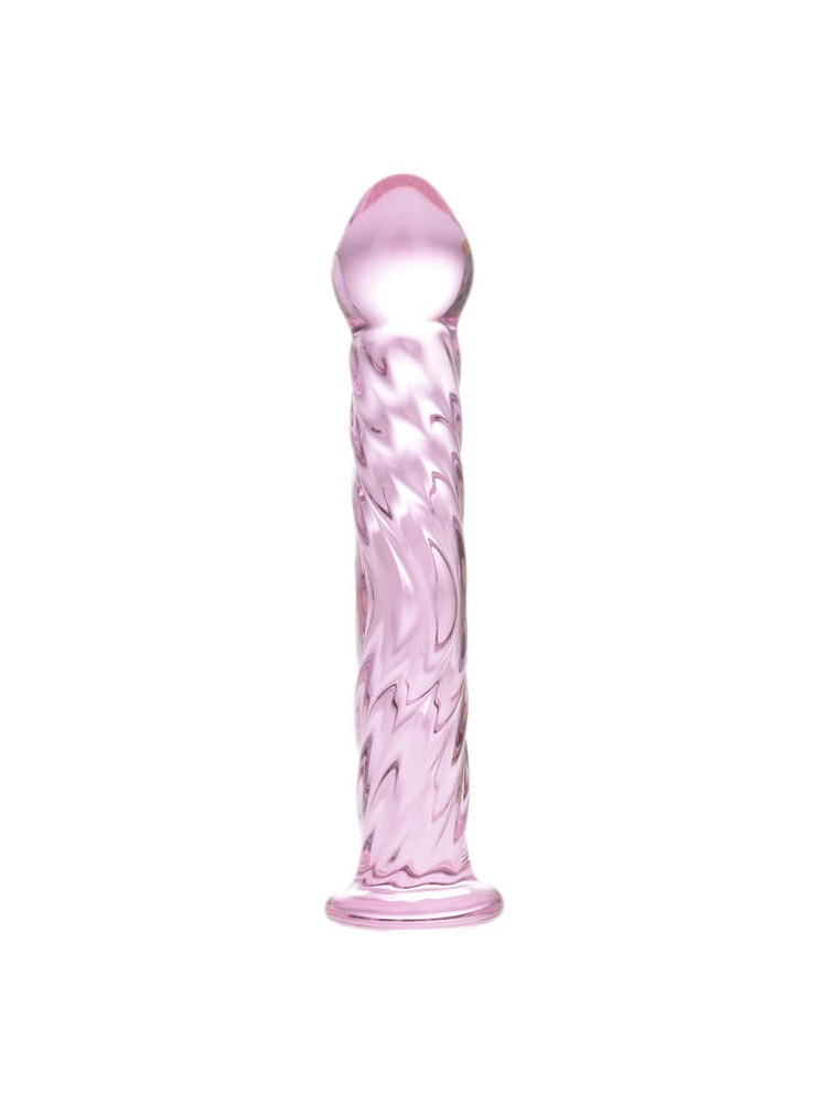 Glass Dildo Clear Pink - nss4035010