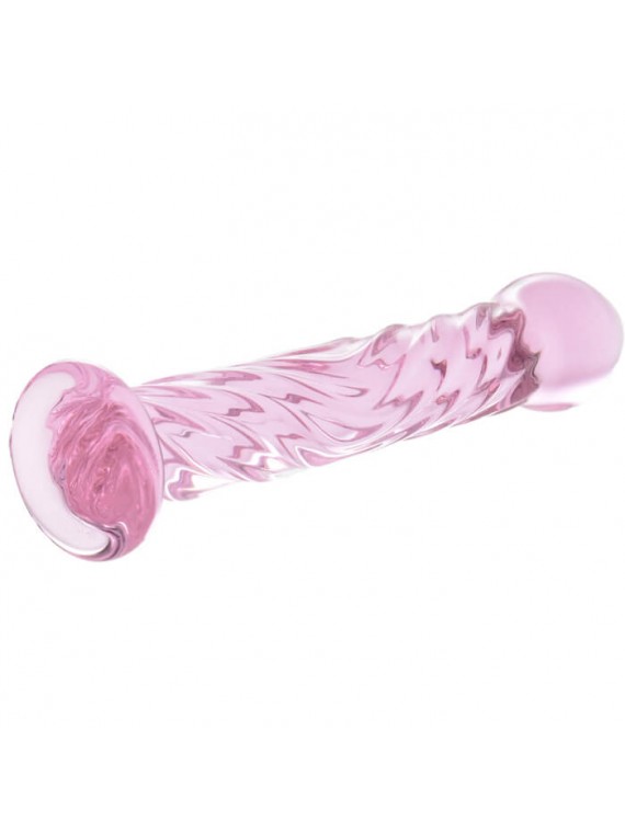 Glass Dildo Clear Pink - nss4035010