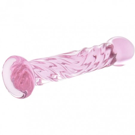 Glass Dildo Clear Pink - nss4035010