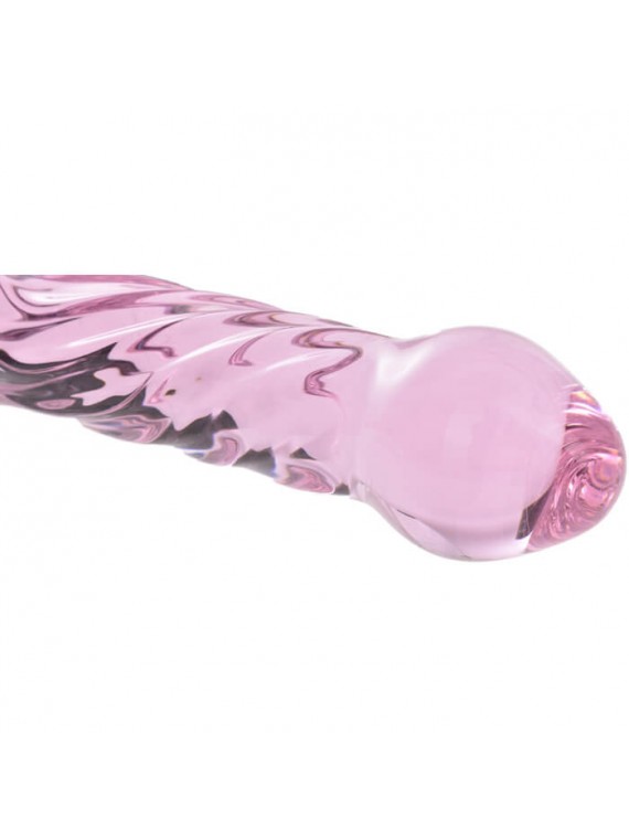 Glass Dildo Clear Pink - nss4035010