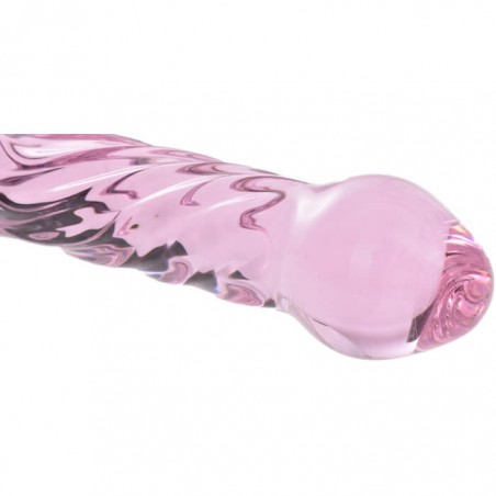 Glass Dildo Clear Pink - nss4035010