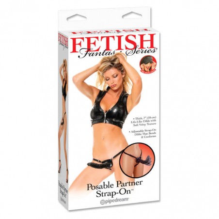 Posable Partner Strap-On Black - nss4060025