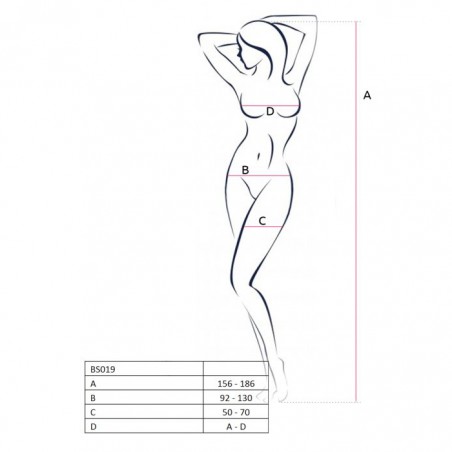 Passion Garter Bodystocking White - nss4016062