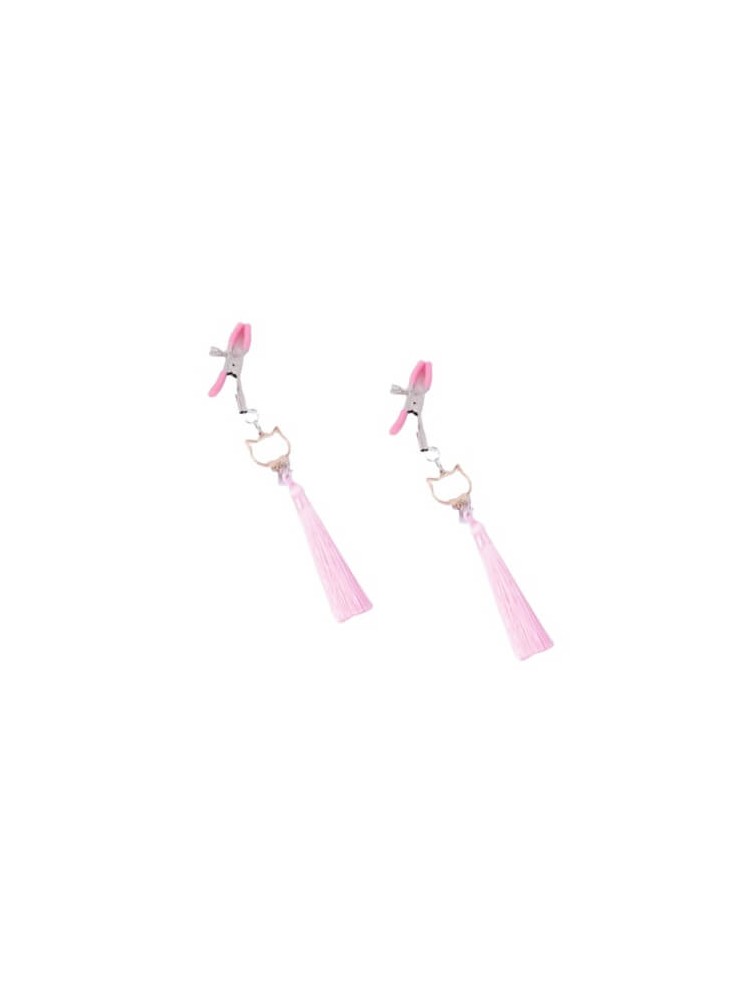Nipple Clamps Pink Tassels - nss4050111