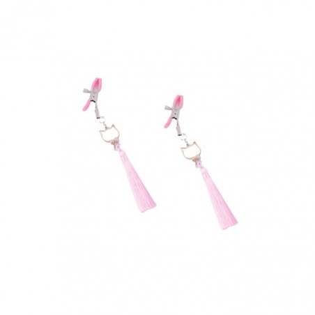 Nipple Clamps Pink Tassels - nss4050111