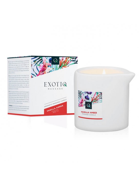 Exotiq Massage Candle Vanilla Amber 200g - nss4050114