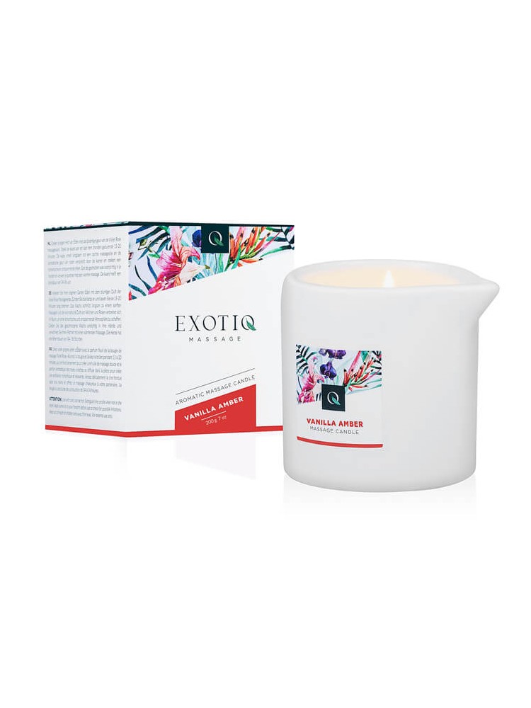 Exotiq Massage Candle Vanilla Amber 200g - nss4050114