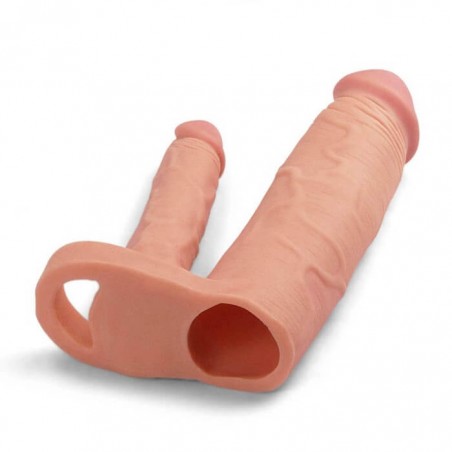 Pleasure X Tender Double Penis Sleeve - nss4050115