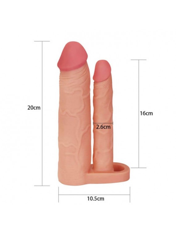 Pleasure X Tender Double Penis Sleeve - nss4050115