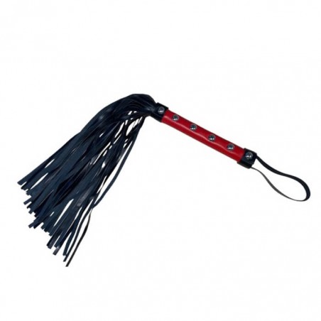 Whip with Metal Staples, Black/Red, 40 cm - nss405278