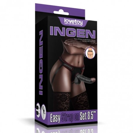 Ingen Easy Strapon Set 8.5” Black - nss4060028