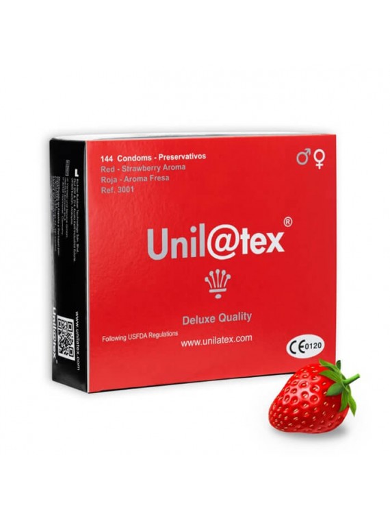 Unilatex Condoms Strawberry 144pics - nss4083043
