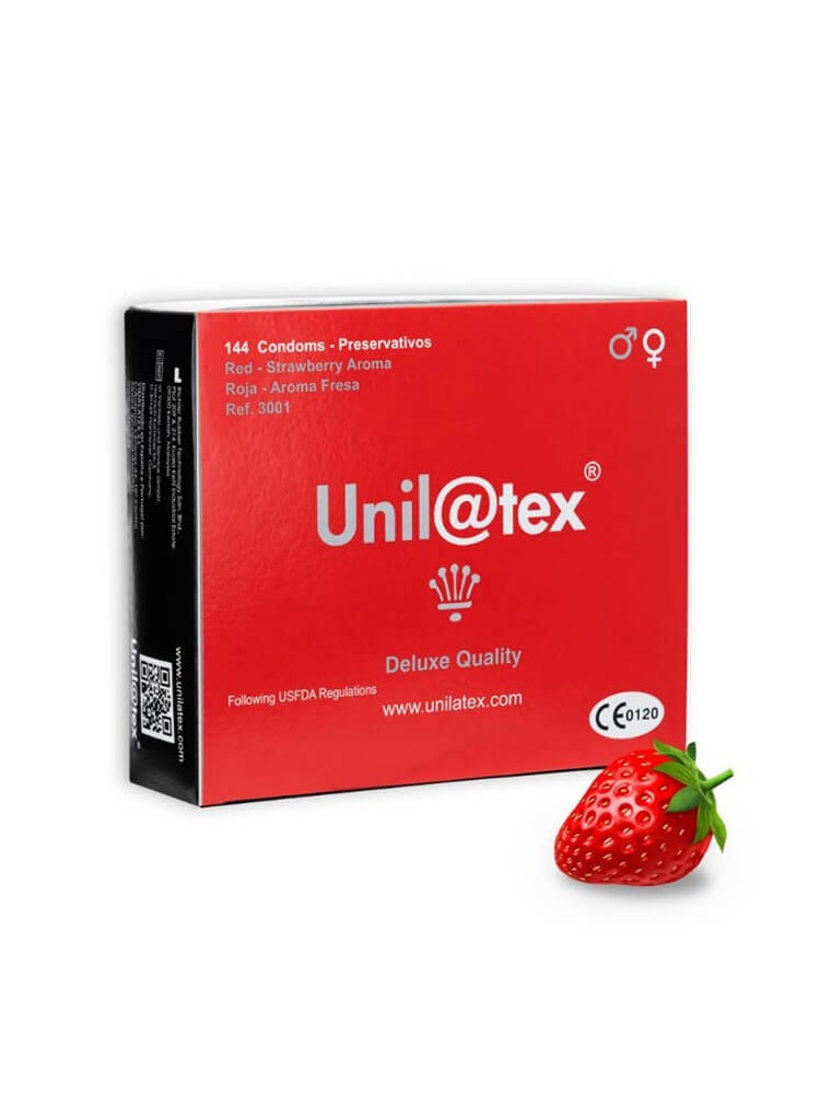 Unilatex Condoms Strawberry 144pics - nss4083043