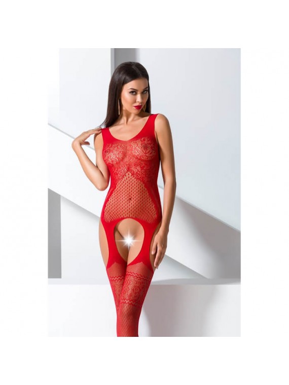 Passion Woman Bodystocking Red BS061 - nss4016077