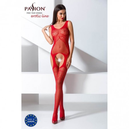 Passion Woman Bodystocking Red BS061 - nss4016077