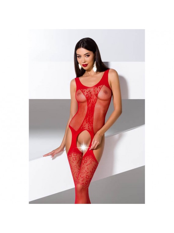 Passion Woman Bodystocking Red BS072 - nss4016124