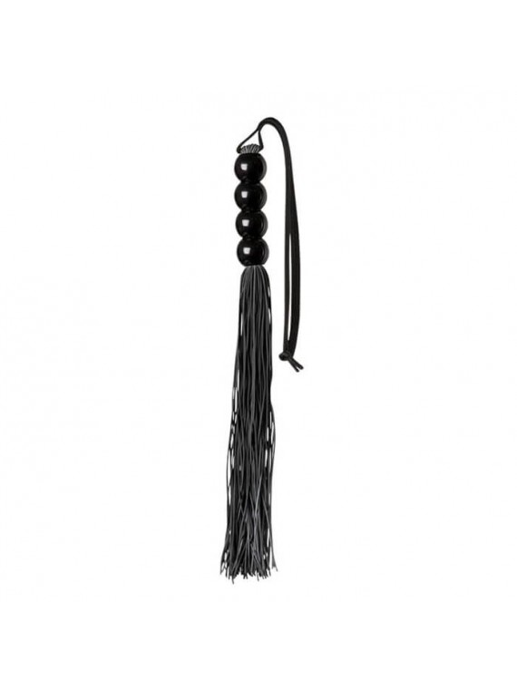 Guilty Pleasure - Silicone Flogger Whip Black - nss4052081