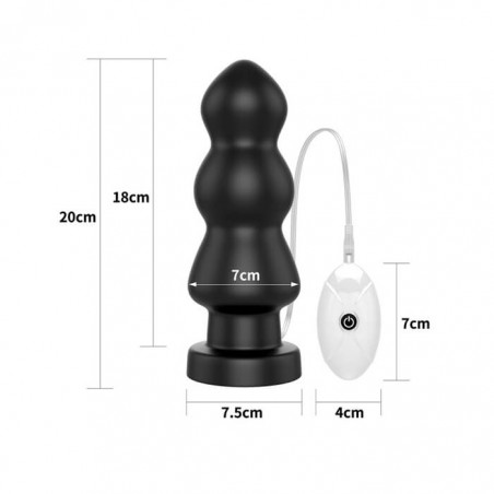 7.8″ King Sized Vibrating Anal Rigger - nss4038232