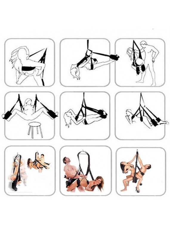 360 Degrees Rotation Sex Swing with Ceiling Metal Support - nss4050123