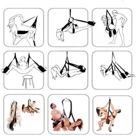 360 Degrees Rotation Sex Swing with Ceiling Metal Support - nss4050123