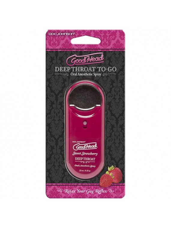 GoodHead Deep Throat Spray To-Go - Strawberry - nss4091057