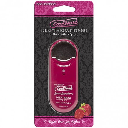 GoodHead Deep Throat Spray To-Go - Strawberry - nss4091057