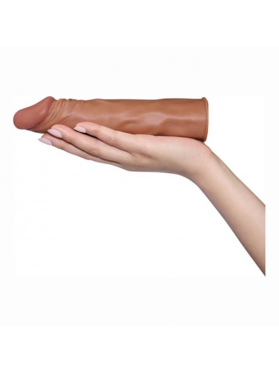 Add 2″ Pleasure X Tender Penis Sleeve Brown - nss4050127