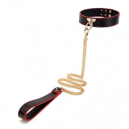 Tight Me Collar & Leash Black - nss4055081