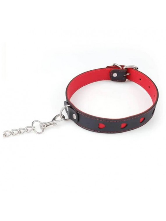 Necktie With Hearts And Strap - nss4055077