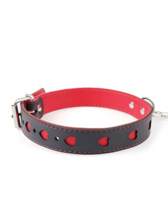 Necktie With Hearts And Strap - nss4055077