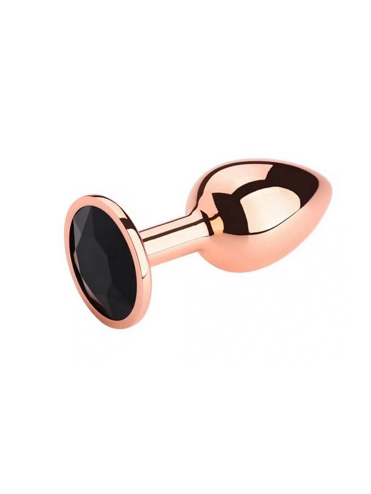 Buttplug Small Rose Gold/Black - nss4038072 Buttplug Small Rose Gold/Black - nss4038072