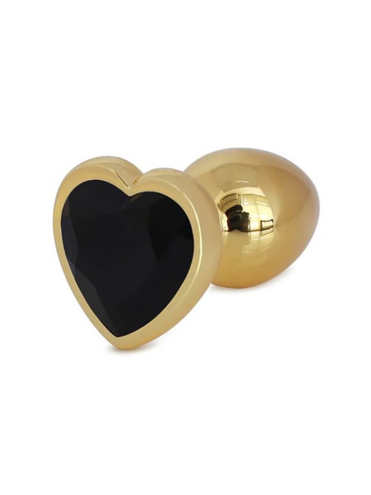 Buttplug Heart Medium Gold/Black - nss4038074