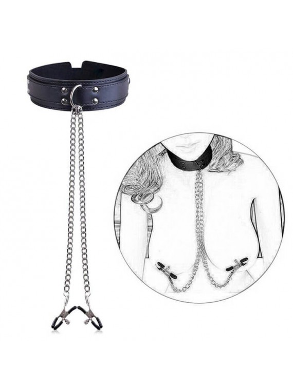 Nipple Clamps Collar with Chain - nss4055082