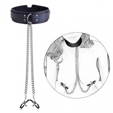 Nipple Clamps Collar with Chain - nss4055082