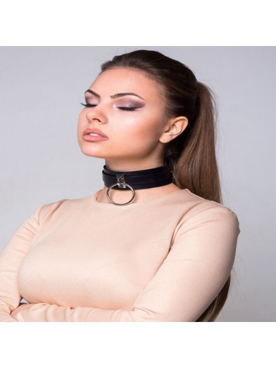 Collar With Large Metal Ring - nss4055083