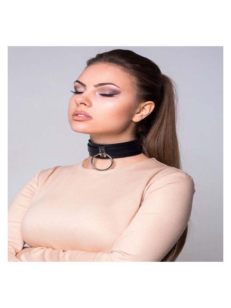 Collar With Large Metal Ring - nss4055083
