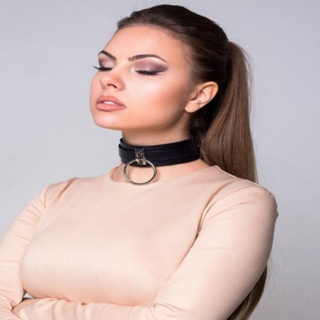 Collar With Large Metal Ring - nss4055083