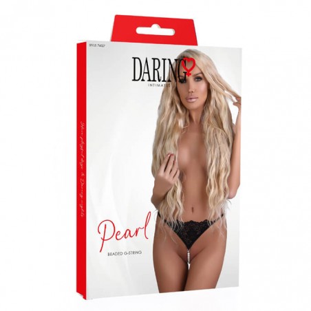 Pearl beaded g-string - nss4015086