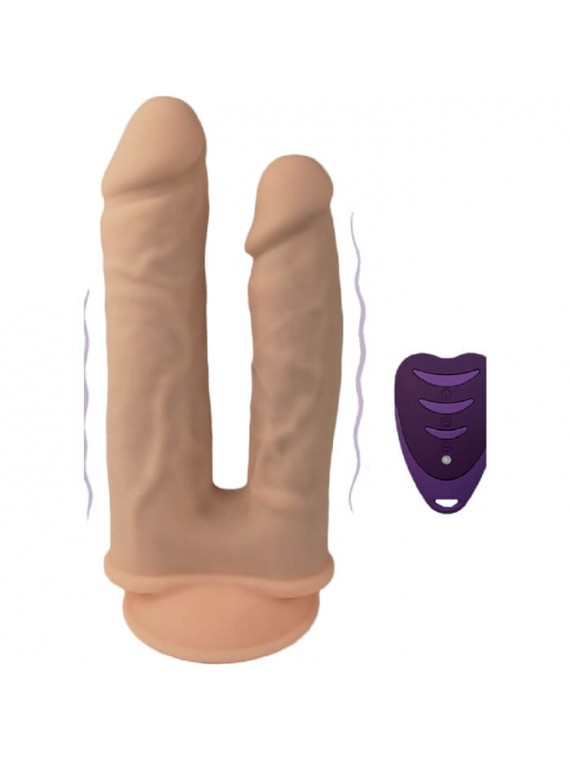 Duo Dildo Vibrating 17.5-19.5cm - nss4030058