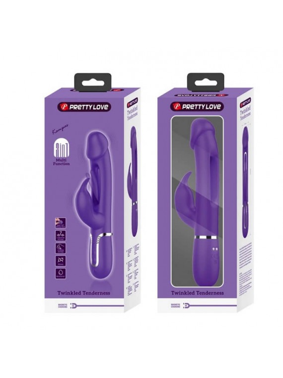 Multi Function Rabbit Vibrator With Tongue - nss4031089