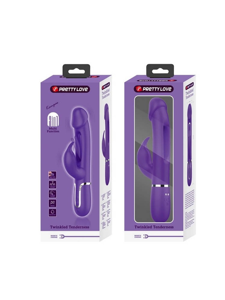 Multi Function Rabbit Vibrator With Tongue - nss4031089 Multi Function Rabbit Vibrator With Tongue - nss4031089