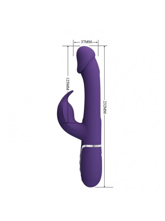 Multi Function Rabbit Vibrator With Tongue - nss4031089