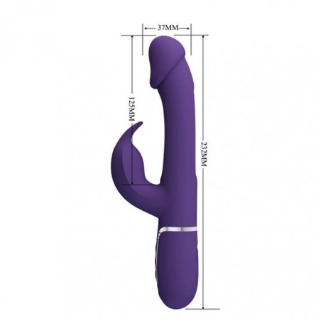 Multi Function Rabbit Vibrator With Tongue - nss4031089