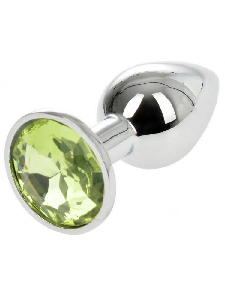 Buttplug Large Silver/Green - nss4038279