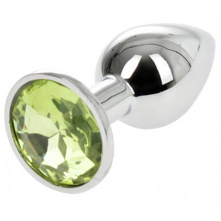 Buttplug Large Silver/Green - nss4038279