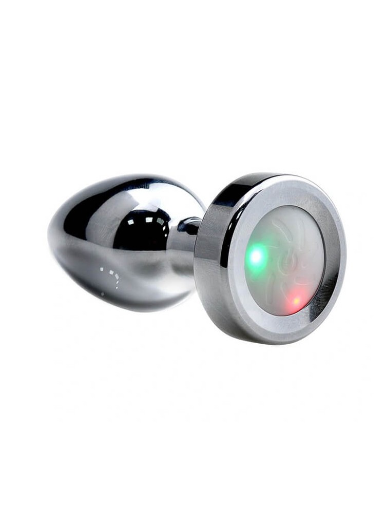 Led Light Metallic Buttplug - nss4038099 Led Light Metallic Buttplug - nss4038099