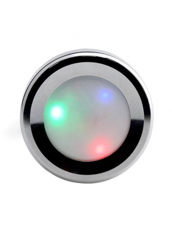 Led Light Metallic Buttplug - nss4038099
